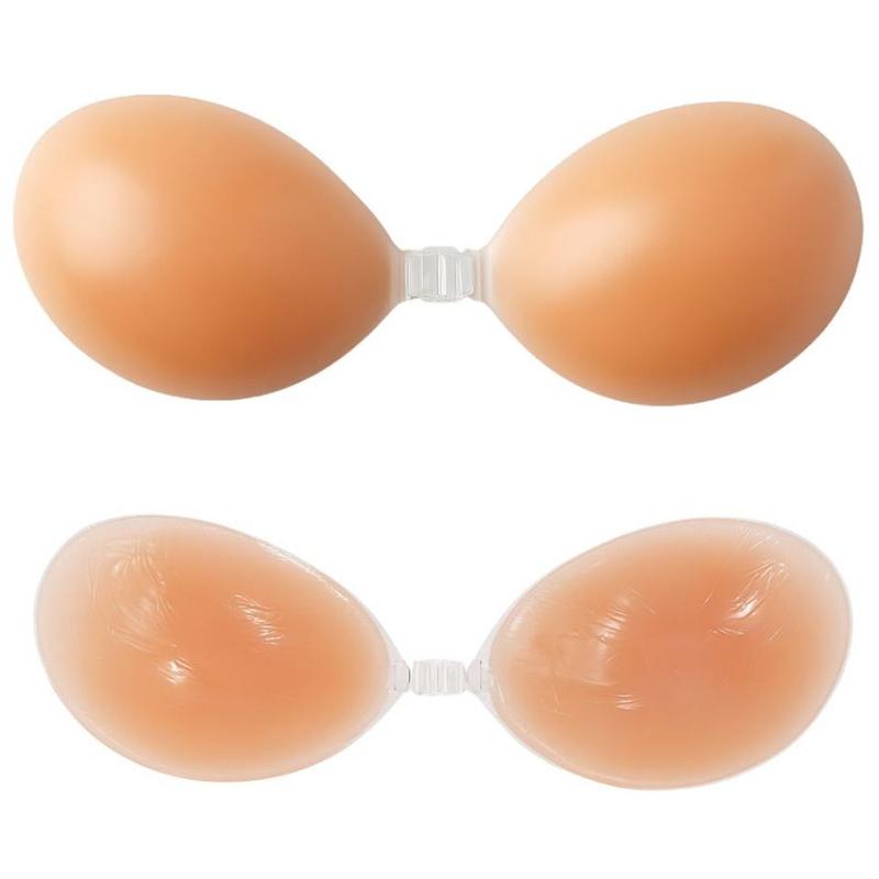 Sutiã Silicone Adesivo Invisível Aumenta e Levanta os Seios Não Marca Na Roupa Com Bojo Leve Super Confortável e Reutilizável