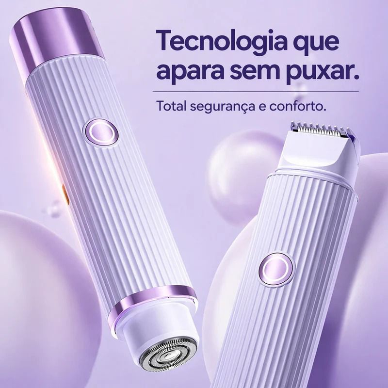 Depilador 2 em 1 Suavie™ — Pele Lisinha, Sem Foliculite + Brindes Exclusivos Somente Hoje